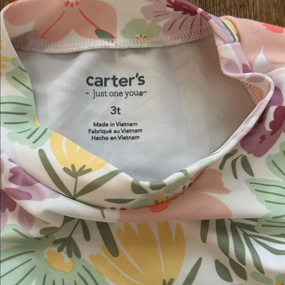 Carter's Multicolor Floral Rashguard Set - Picture 2 of 2